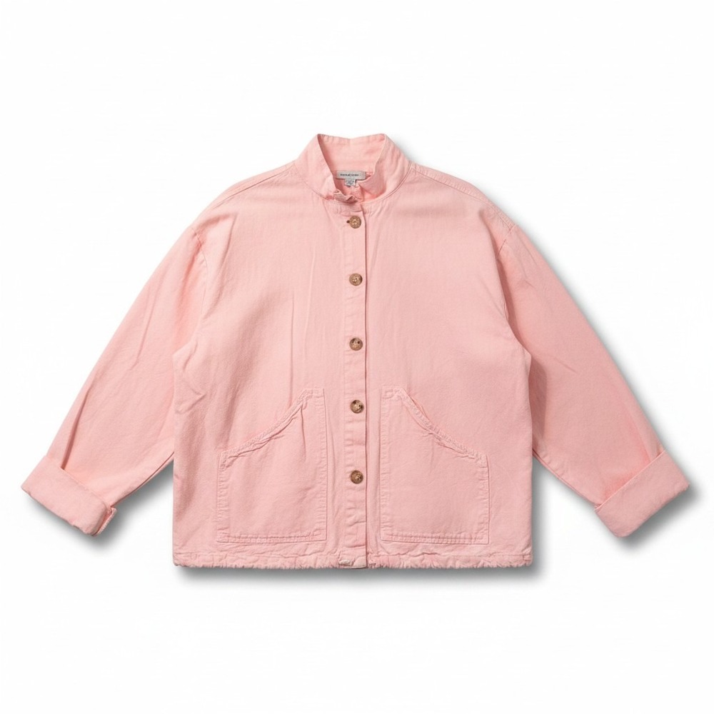 Sea Breeze of California Vintage Pink Cotton Drawstring‎ Jacket XL Made in USA